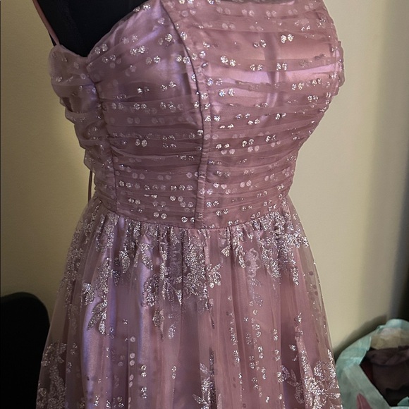 Macy's Pink Sequin Prom Dress - Picture 4 of 6